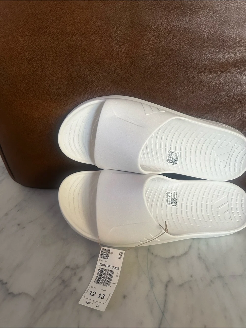 Adidas Lightshift Slide – White – Men’s Size 12